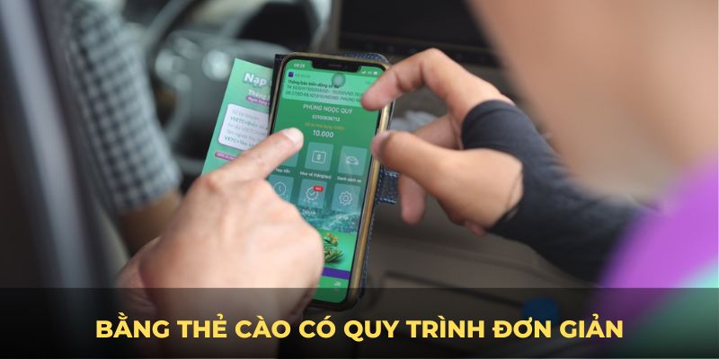 Nạp tiền 23Win bằng thẻ cào có quy trình đơn giản