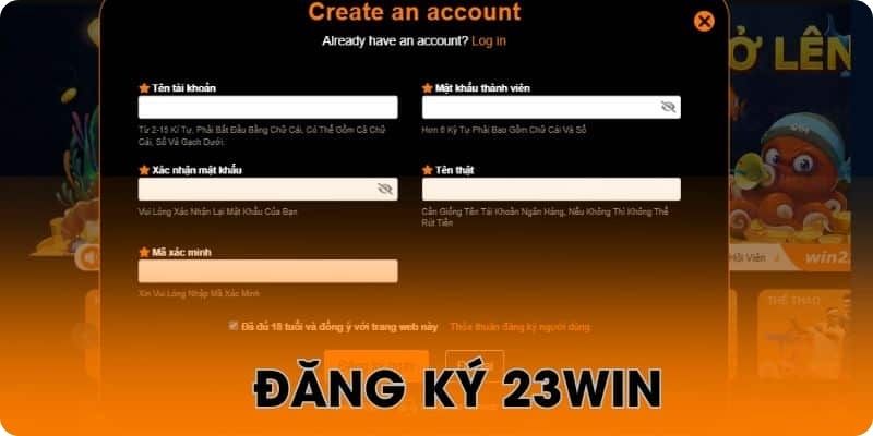 Điều kiện cần thiết để đăng ký 23WIN